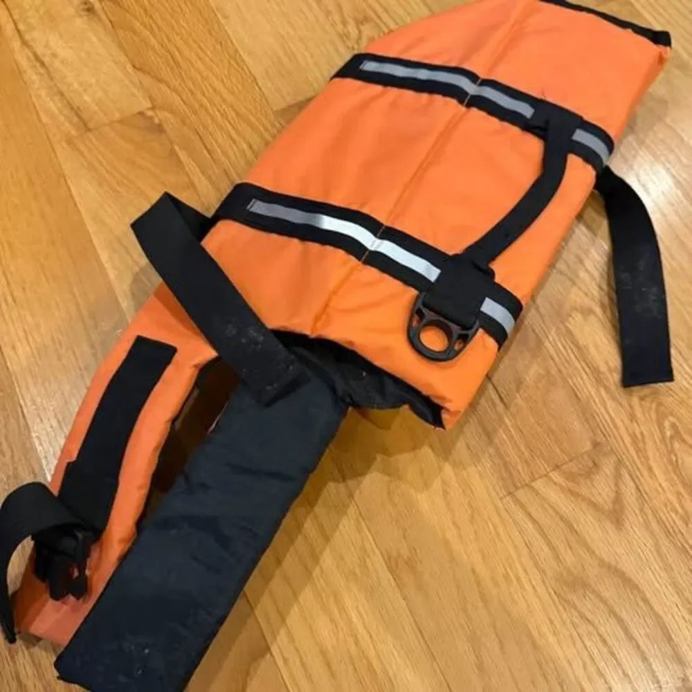 Orange Dog Life Jacket Size Large